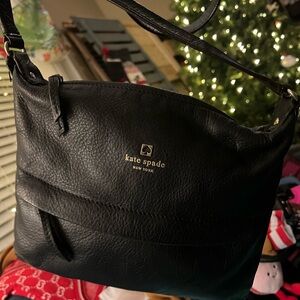 Kate Spade Black Leather Grant Park Starla Crossbody Bag | GUC